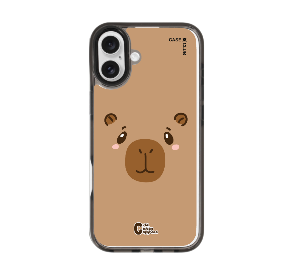 cute chubby capybara character