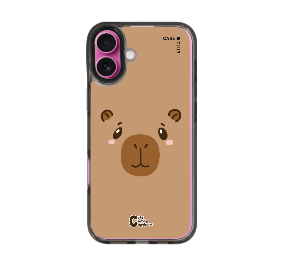 cute chubby capybara character