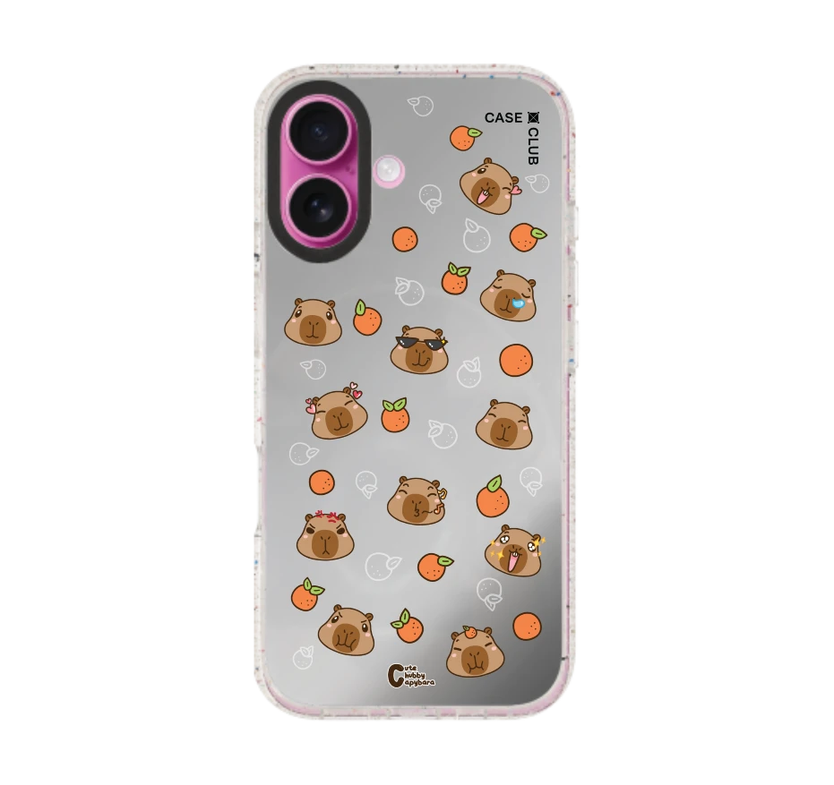 cute chubby capybara pattern