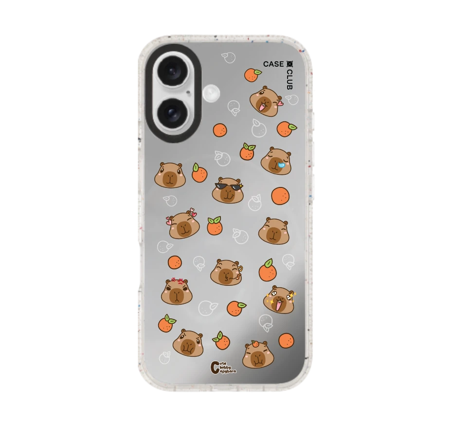 cute chubby capybara pattern