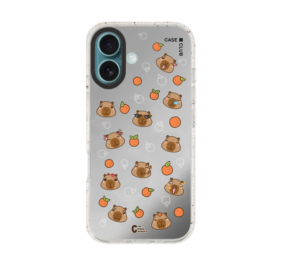 cute chubby capybara pattern