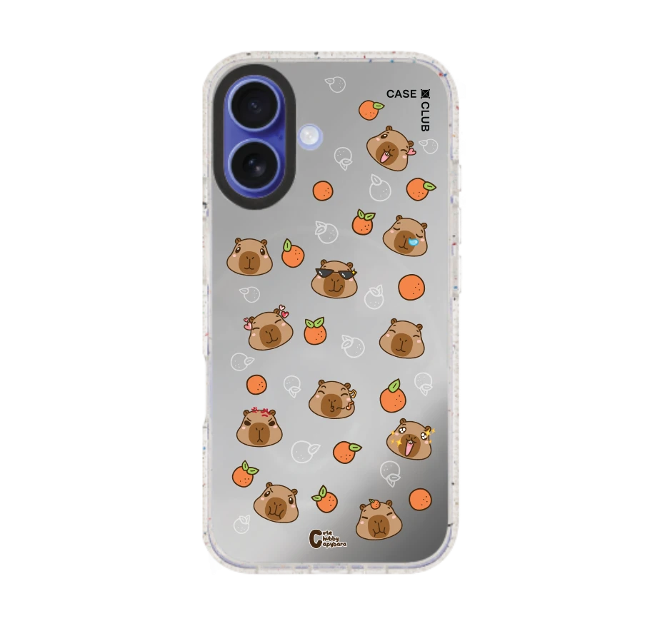 cute chubby capybara pattern