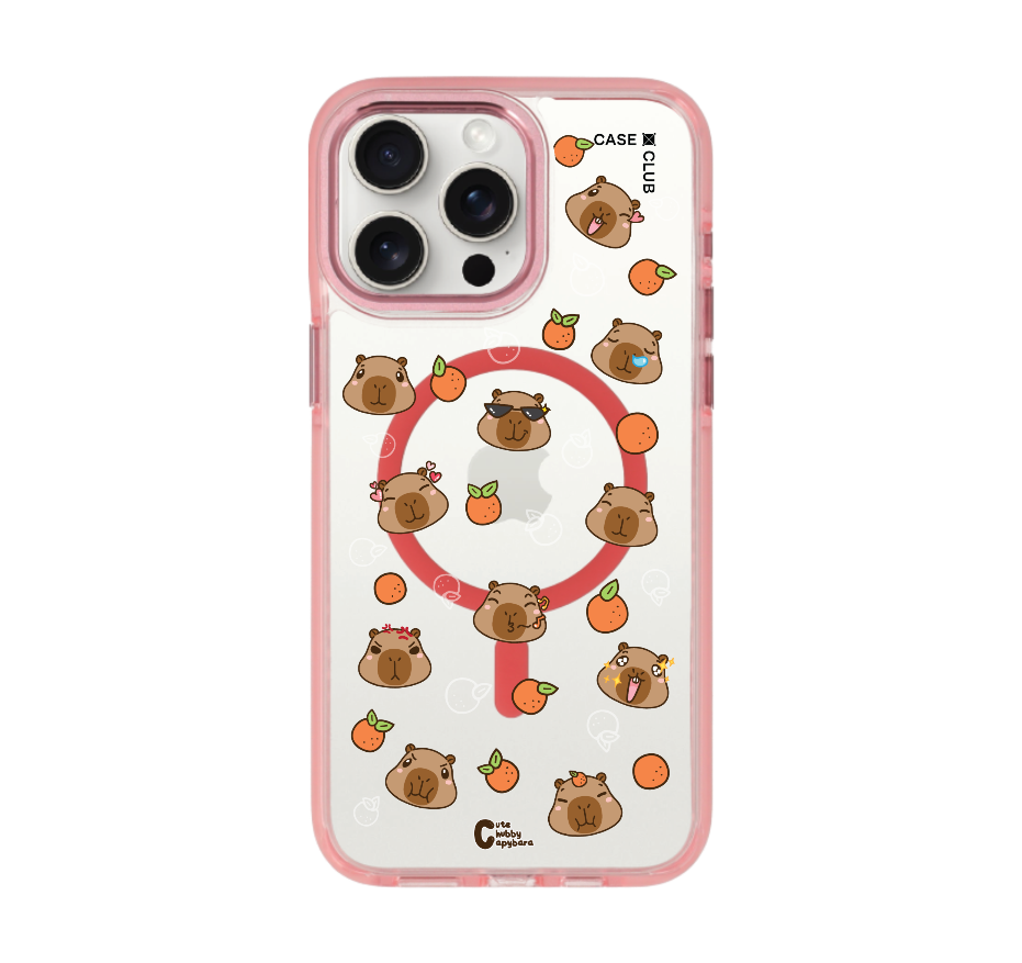 cute chubby capybara pattern