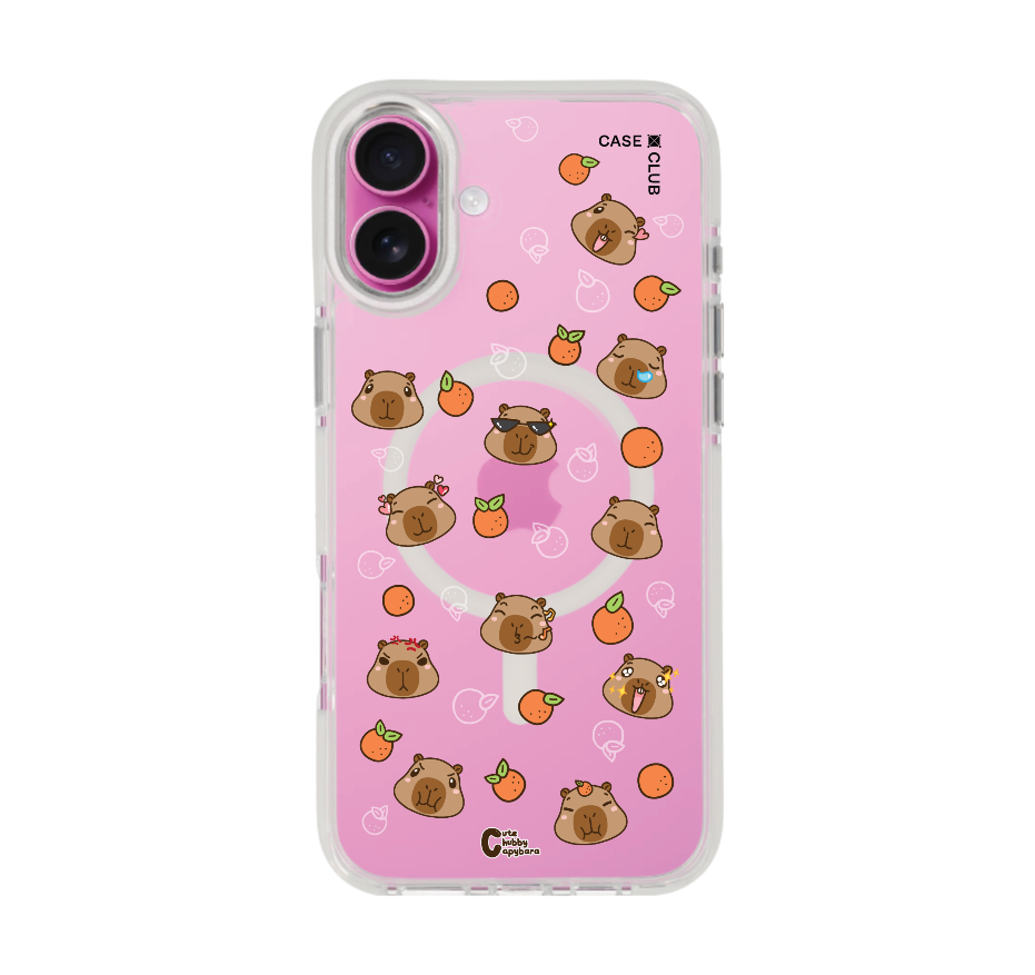cute chubby capybara pattern