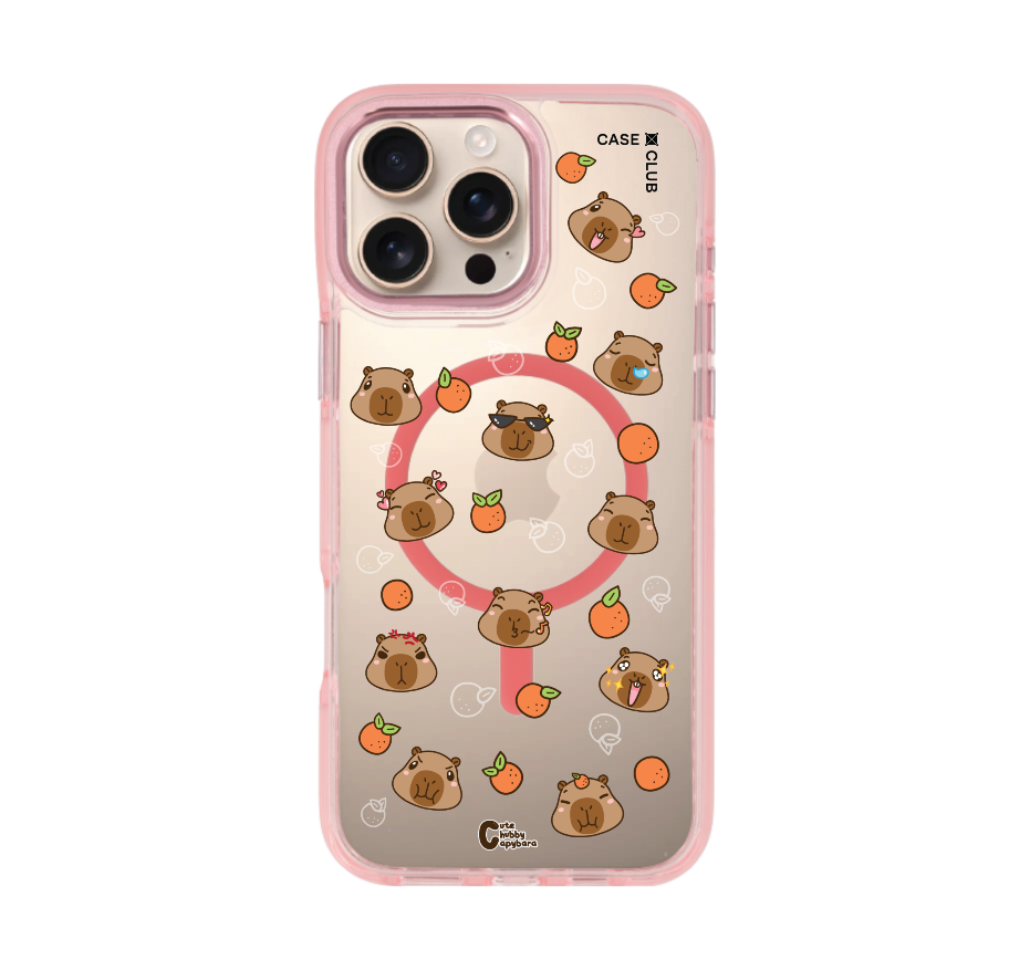 cute chubby capybara pattern