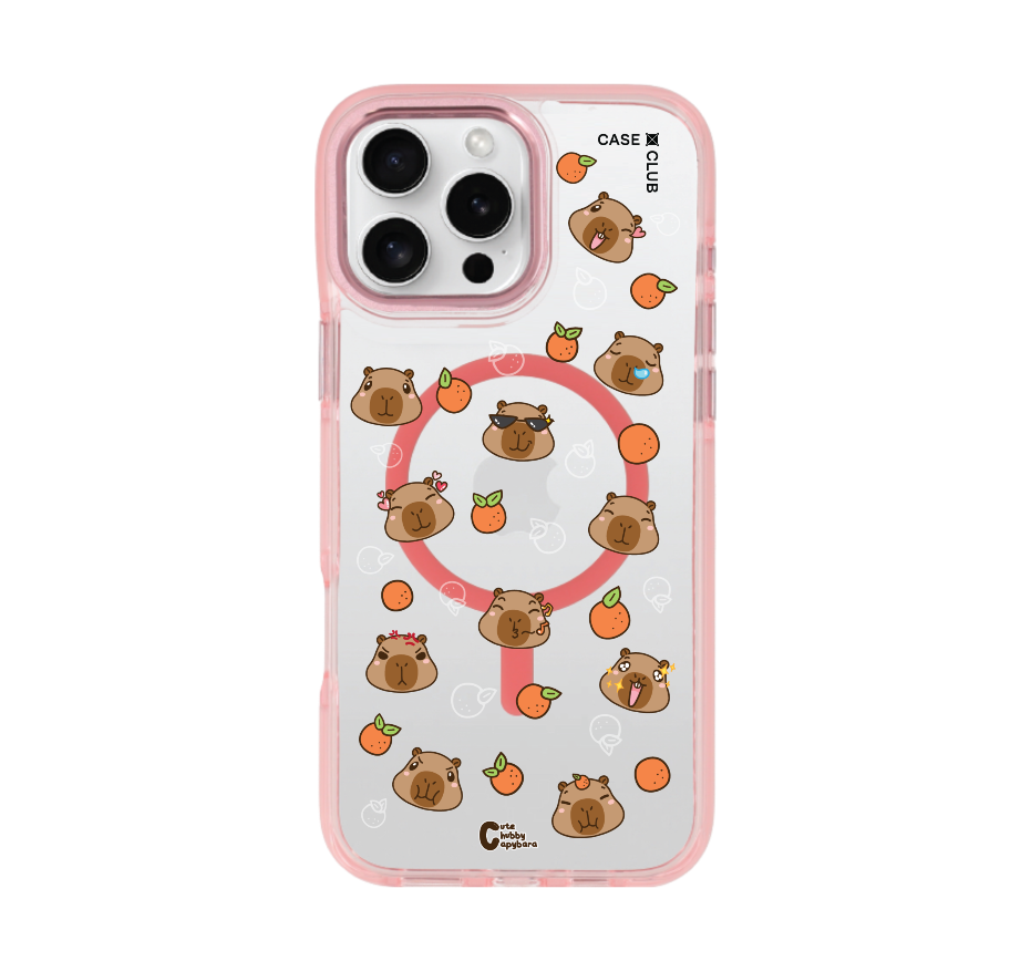 cute chubby capybara pattern