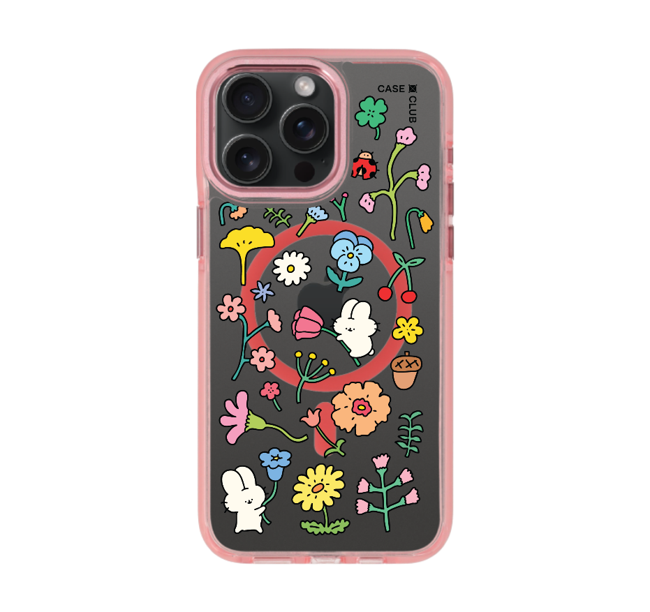 fluffy bunny garden sticker