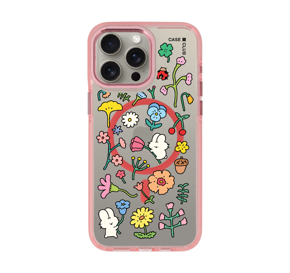 fluffy bunny garden sticker