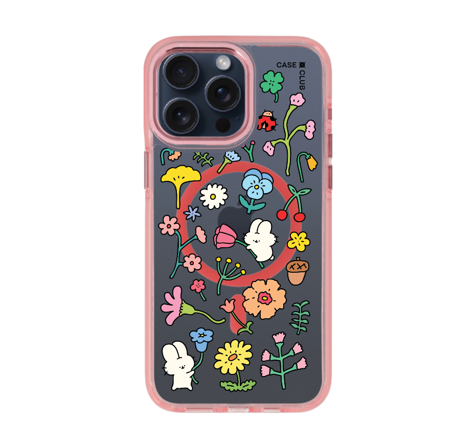 fluffy bunny garden sticker