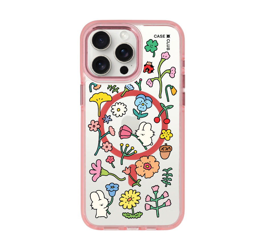 fluffy bunny garden sticker