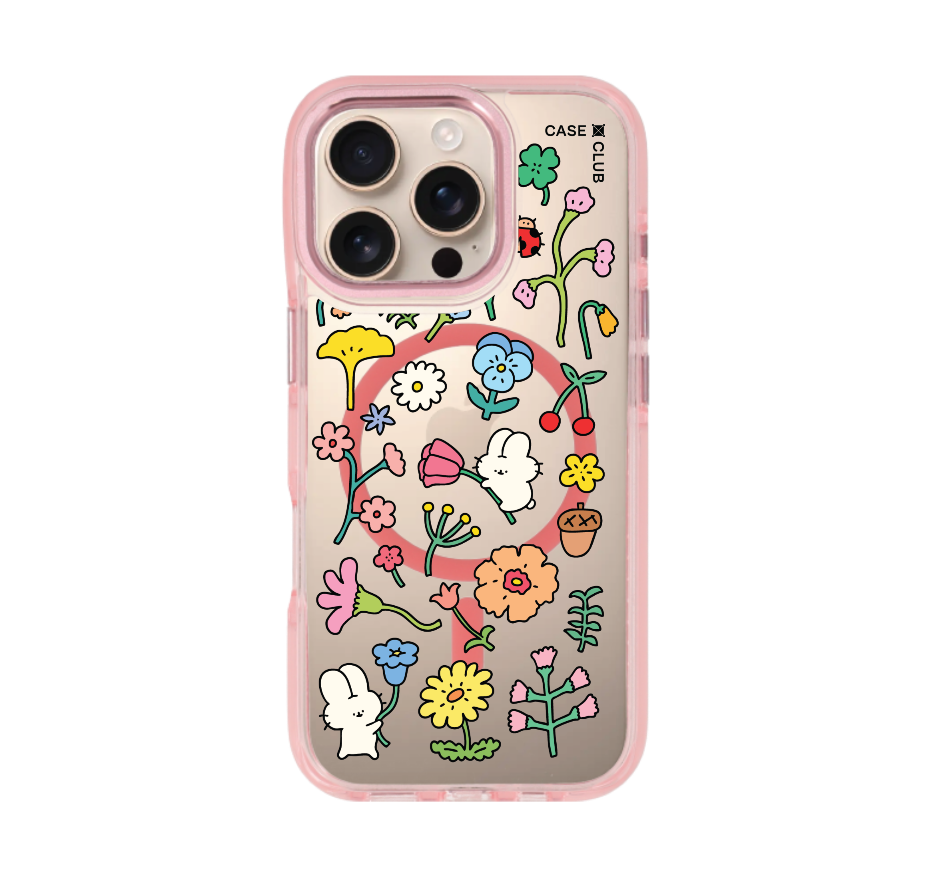 fluffy bunny garden sticker