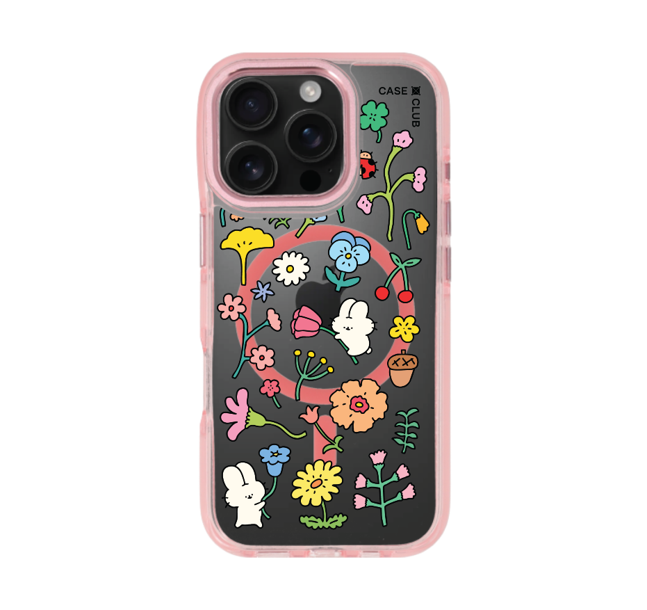 fluffy bunny garden sticker