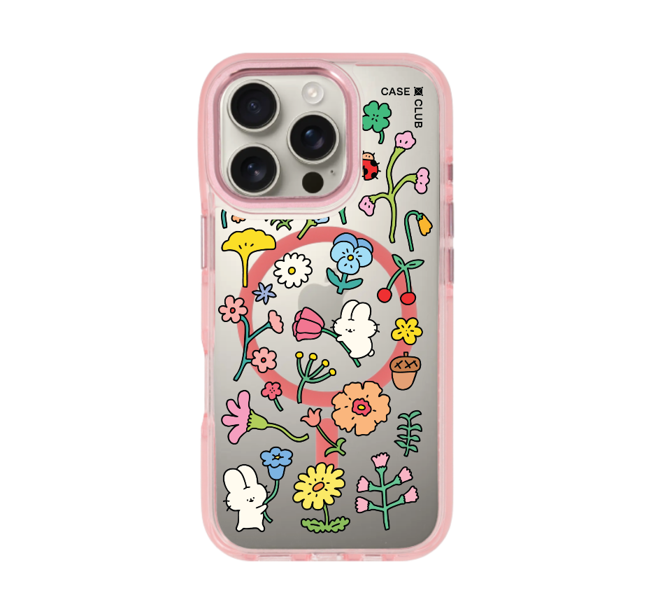 fluffy bunny garden sticker