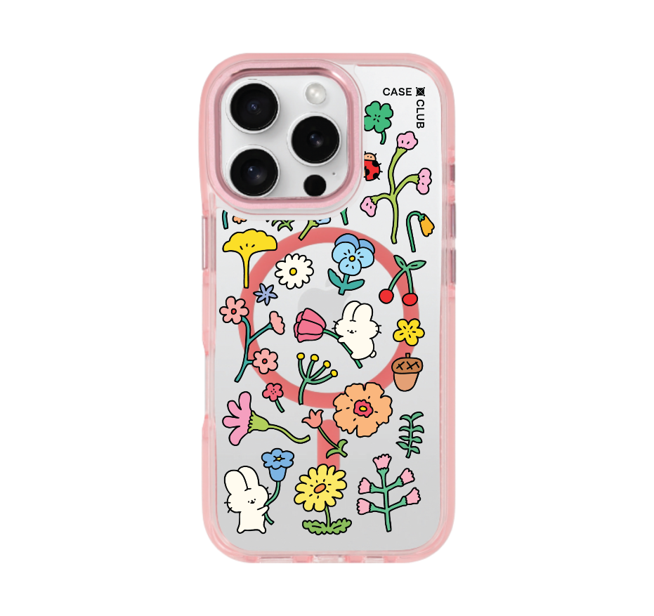 fluffy bunny garden sticker