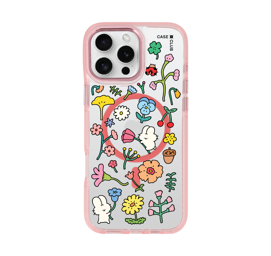 fluffy bunny garden sticker