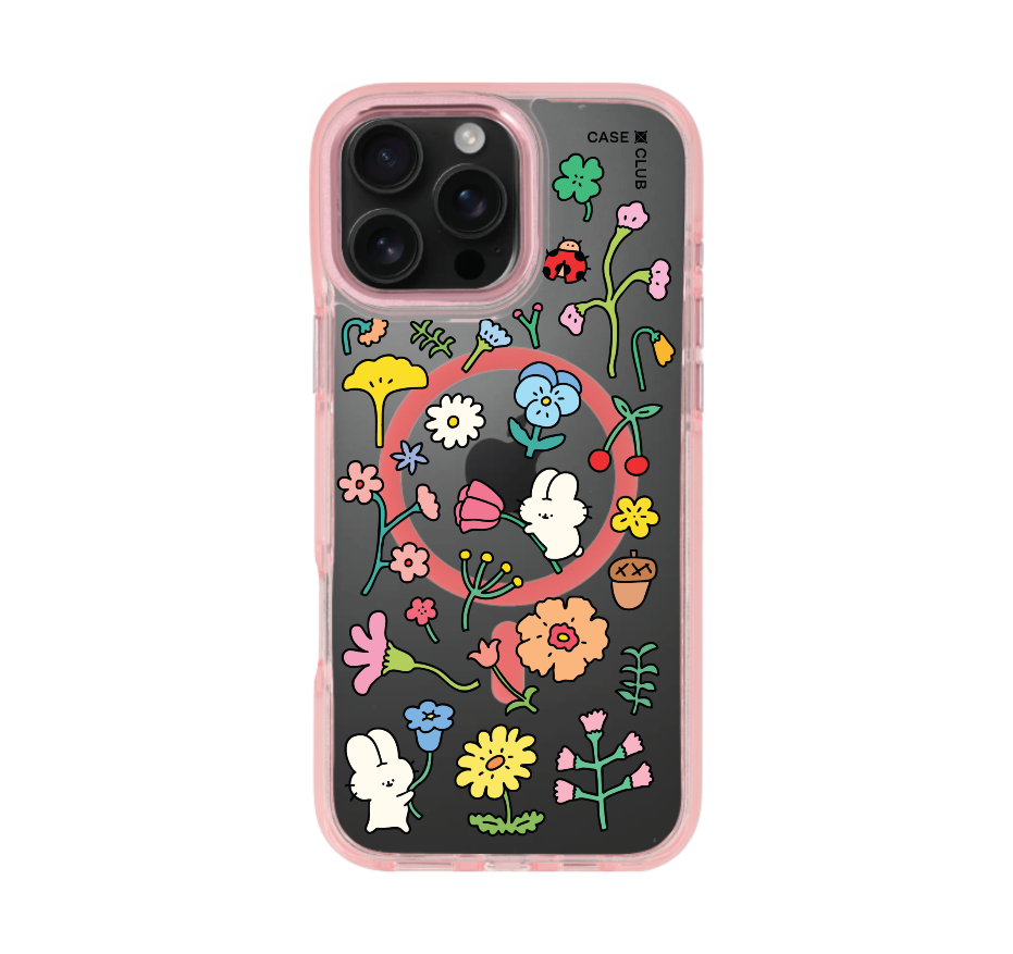 fluffy bunny garden sticker