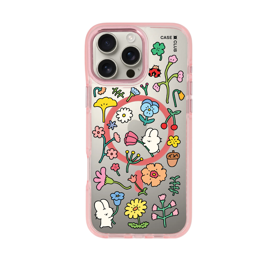 fluffy bunny garden sticker