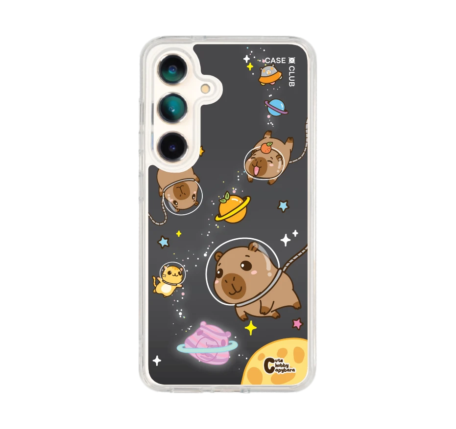 cute chubby capybara ตลุยอวกาศ