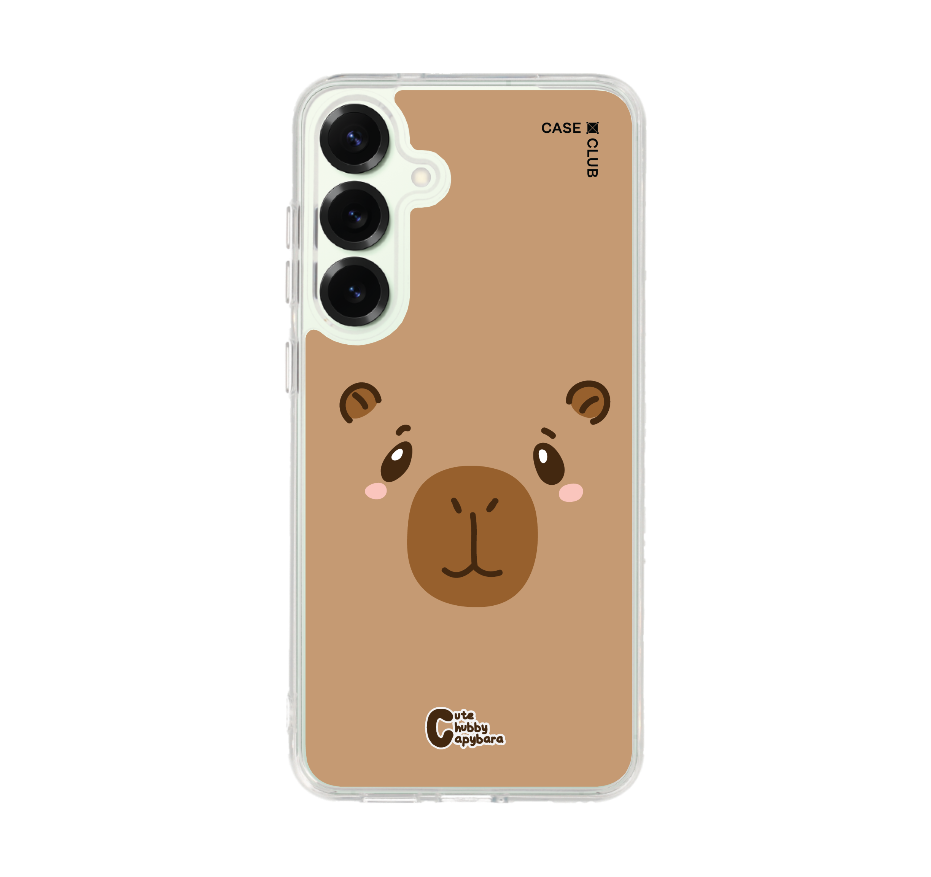 cute chubby capybara character
