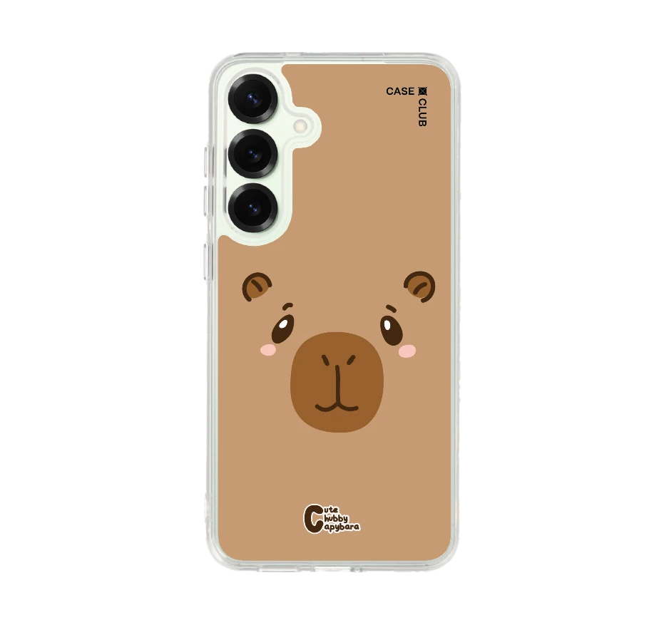 cute chubby capybara character