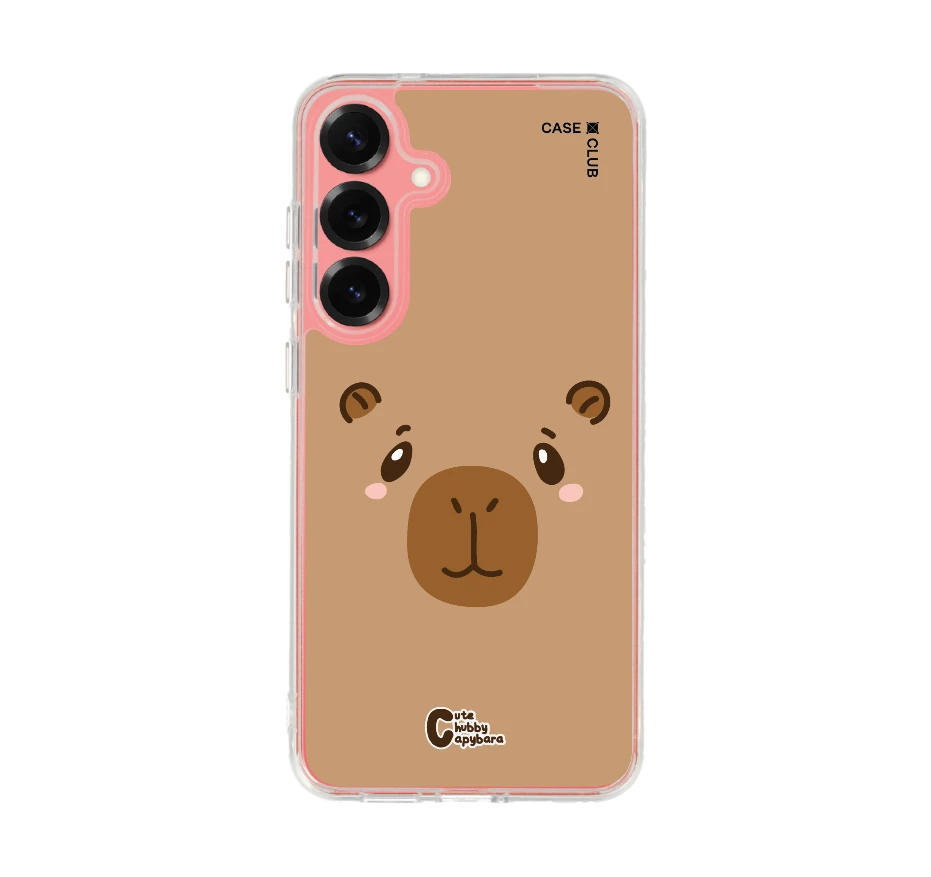 cute chubby capybara character