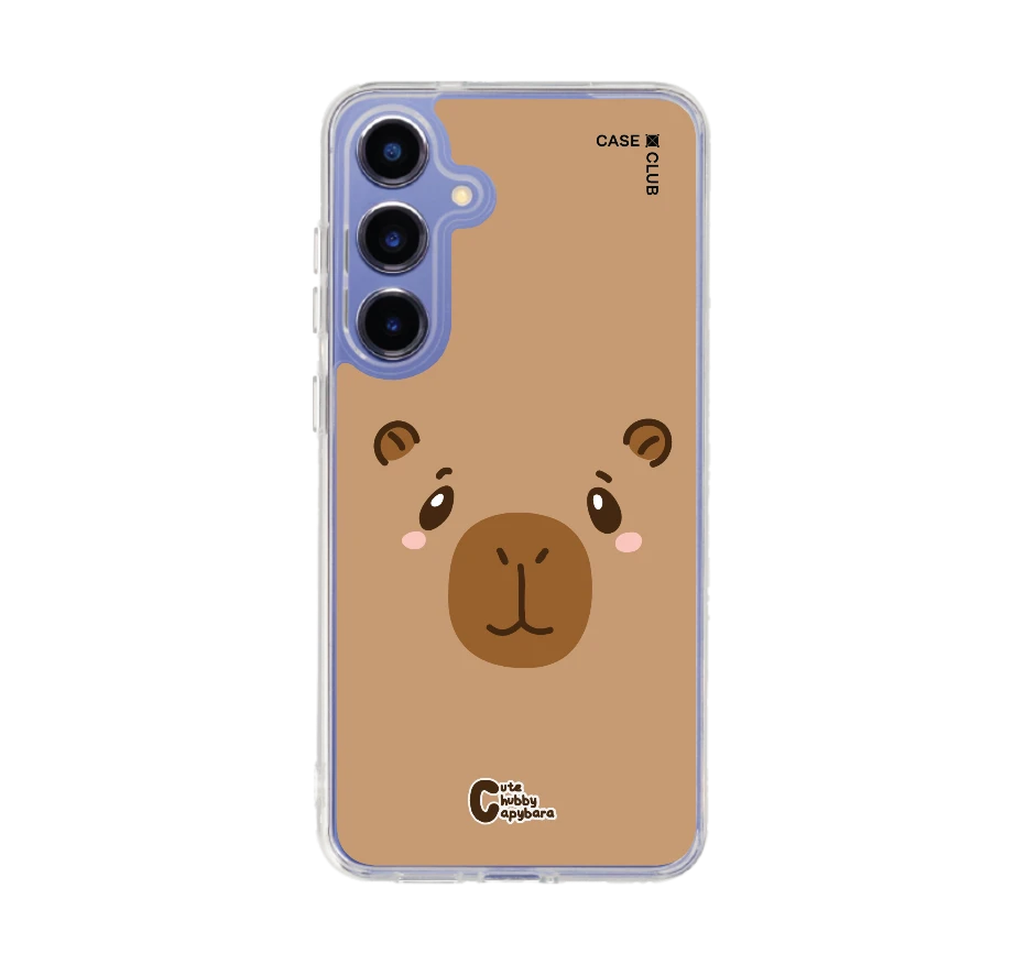 cute chubby capybara character