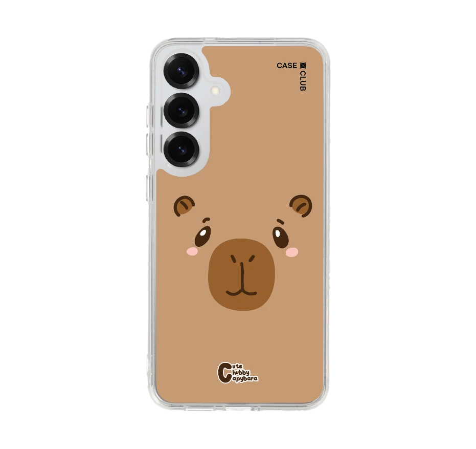 cute chubby capybara character