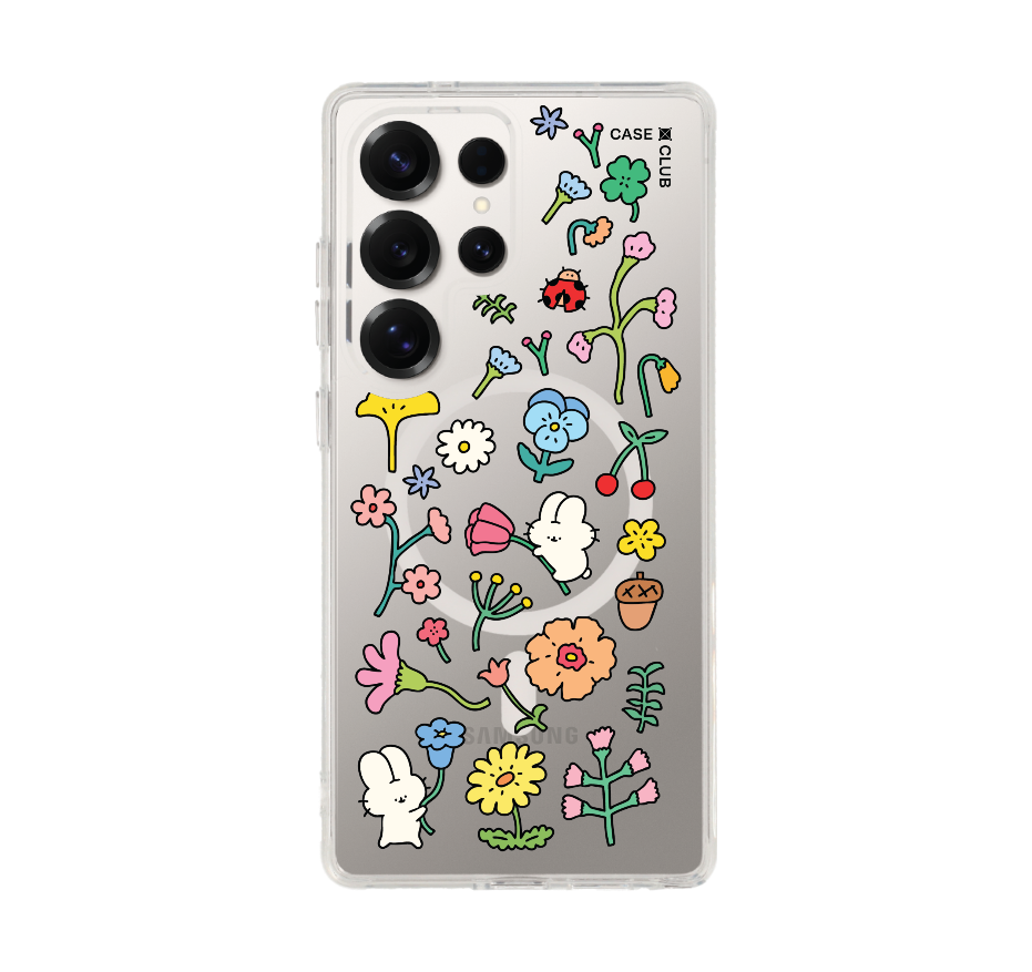 fluffy bunny garden sticker