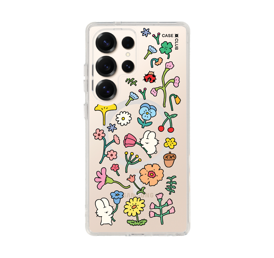 fluffy bunny garden sticker