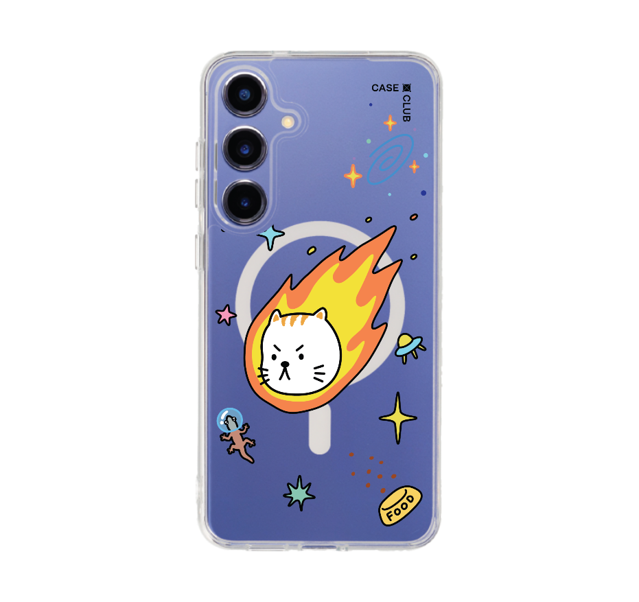 salmon cat space