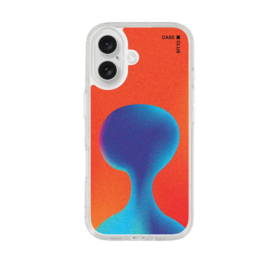 gradient alien silhouette