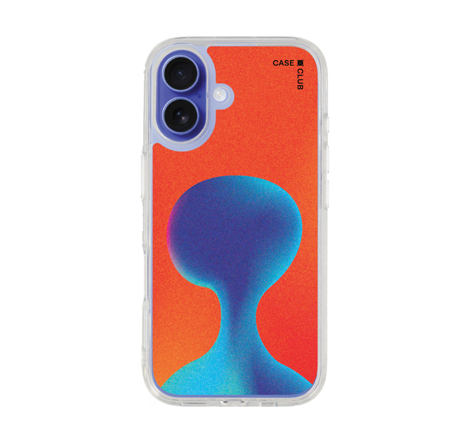 gradient alien silhouette