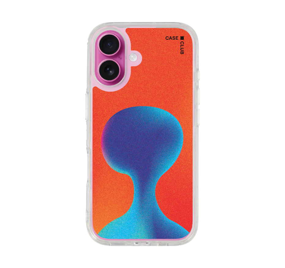 gradient alien silhouette