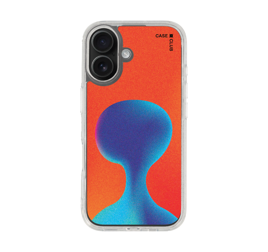 gradient alien silhouette