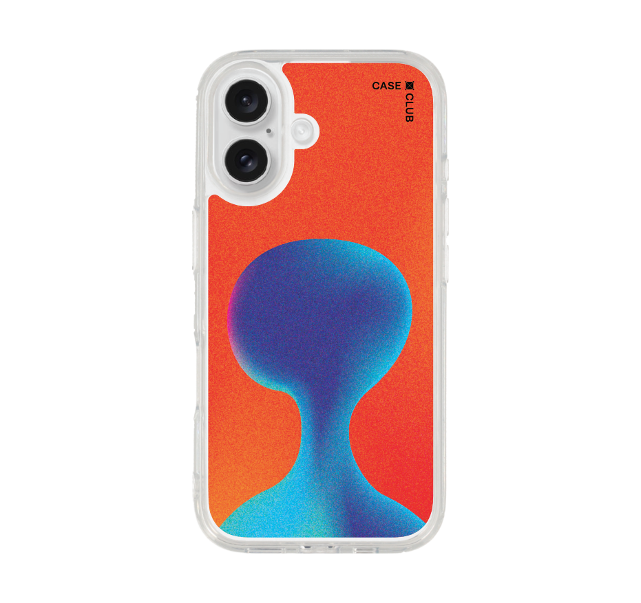 gradient alien silhouette