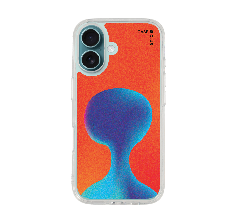 gradient alien silhouette
