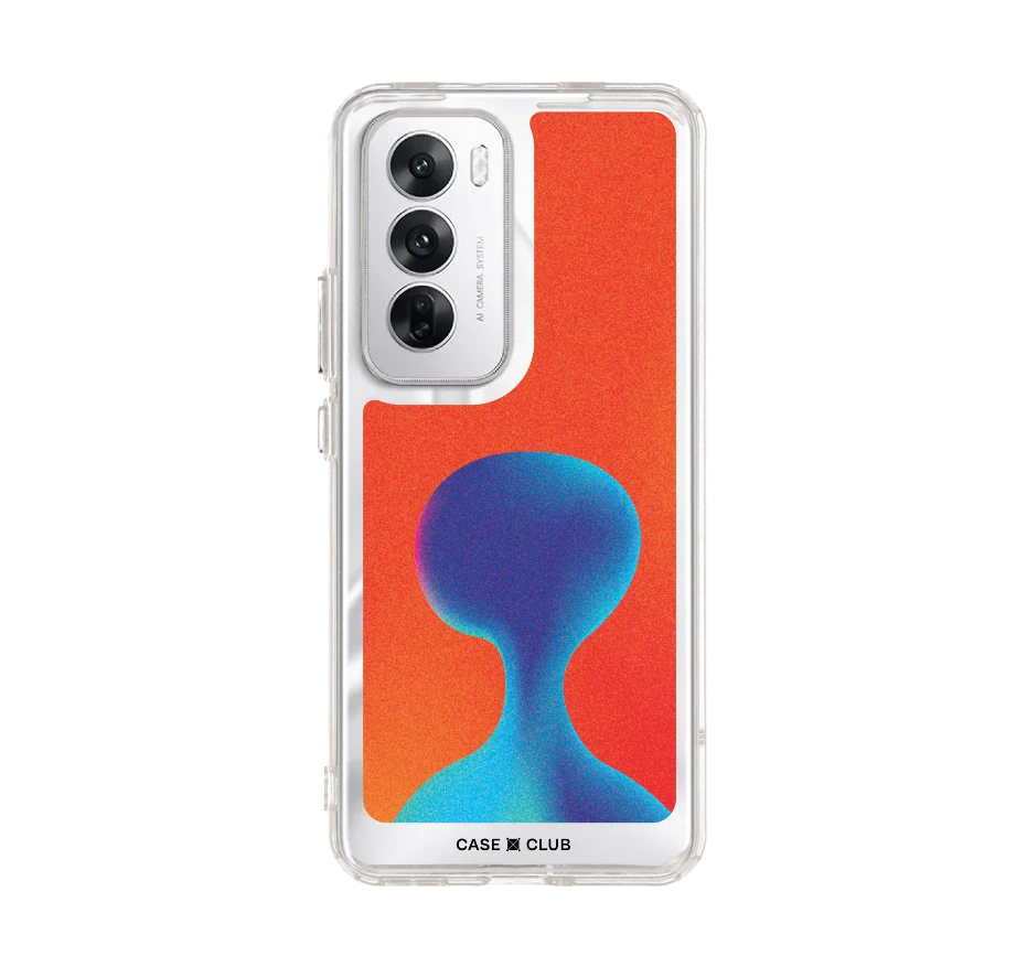 gradient alien silhouette