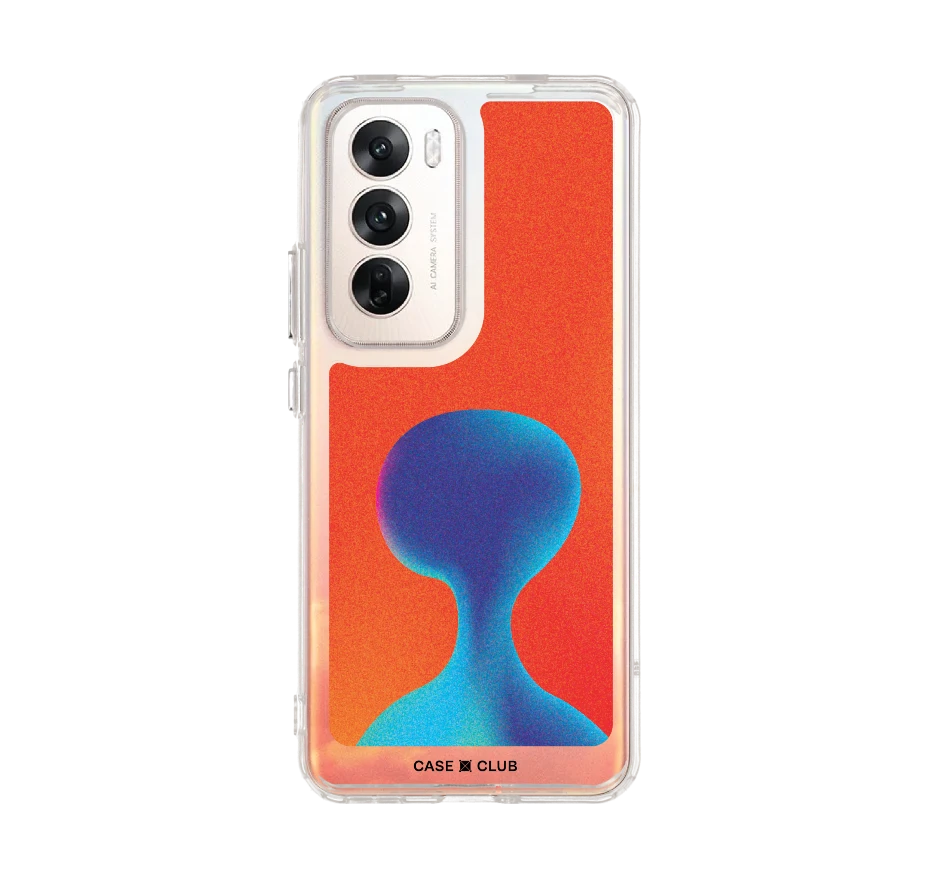 gradient alien silhouette