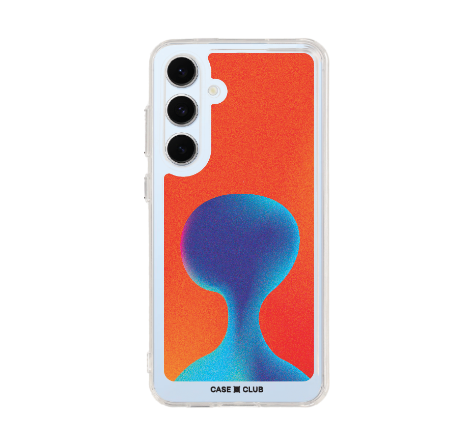 gradient alien silhouette
