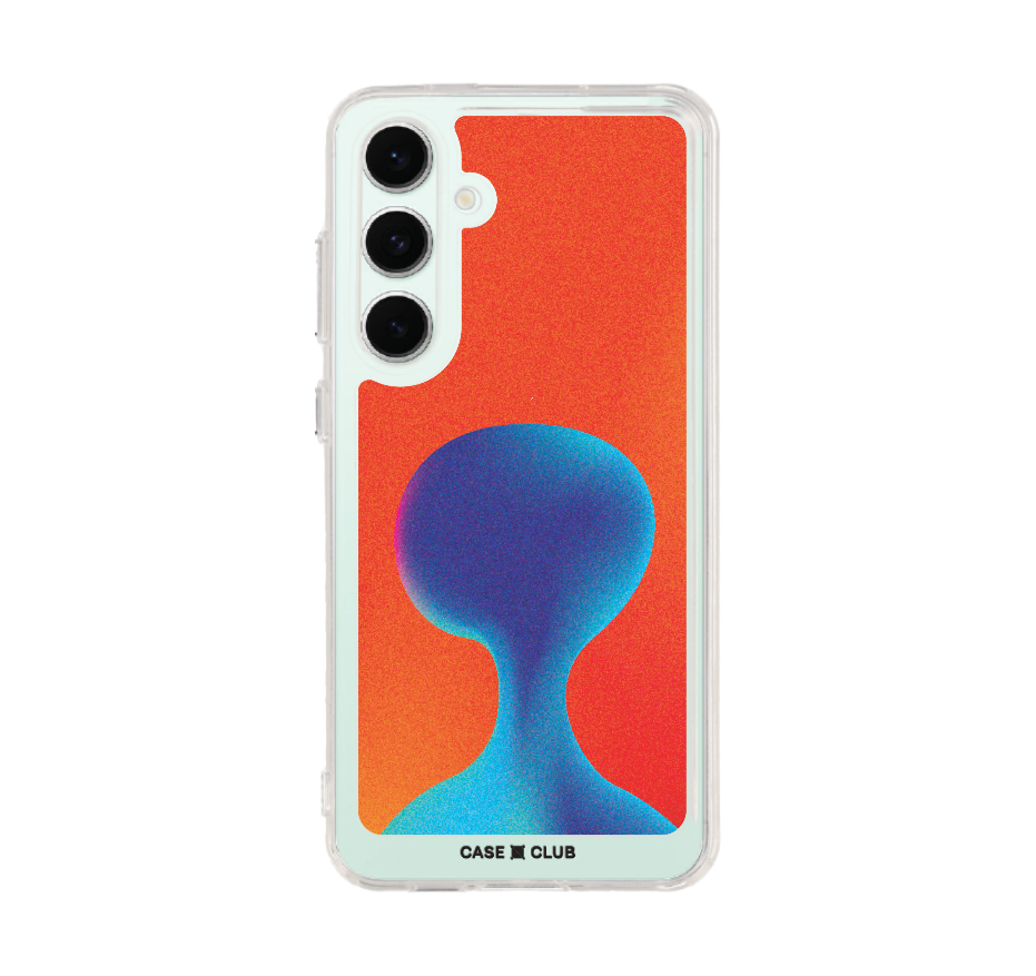 gradient alien silhouette