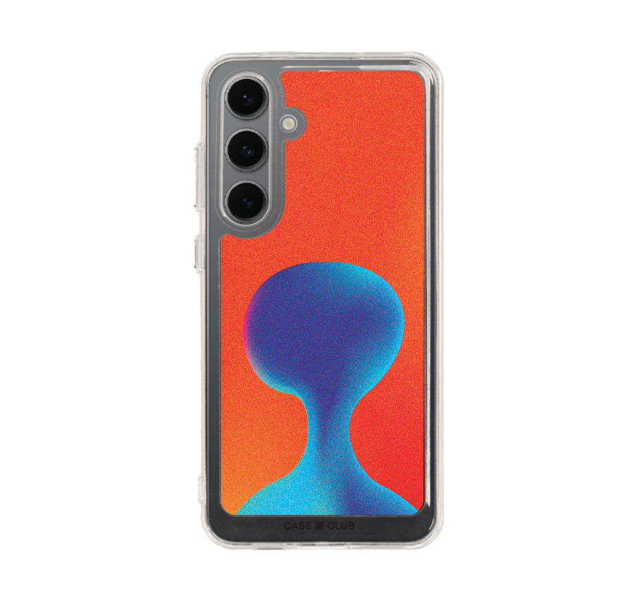 gradient alien silhouette