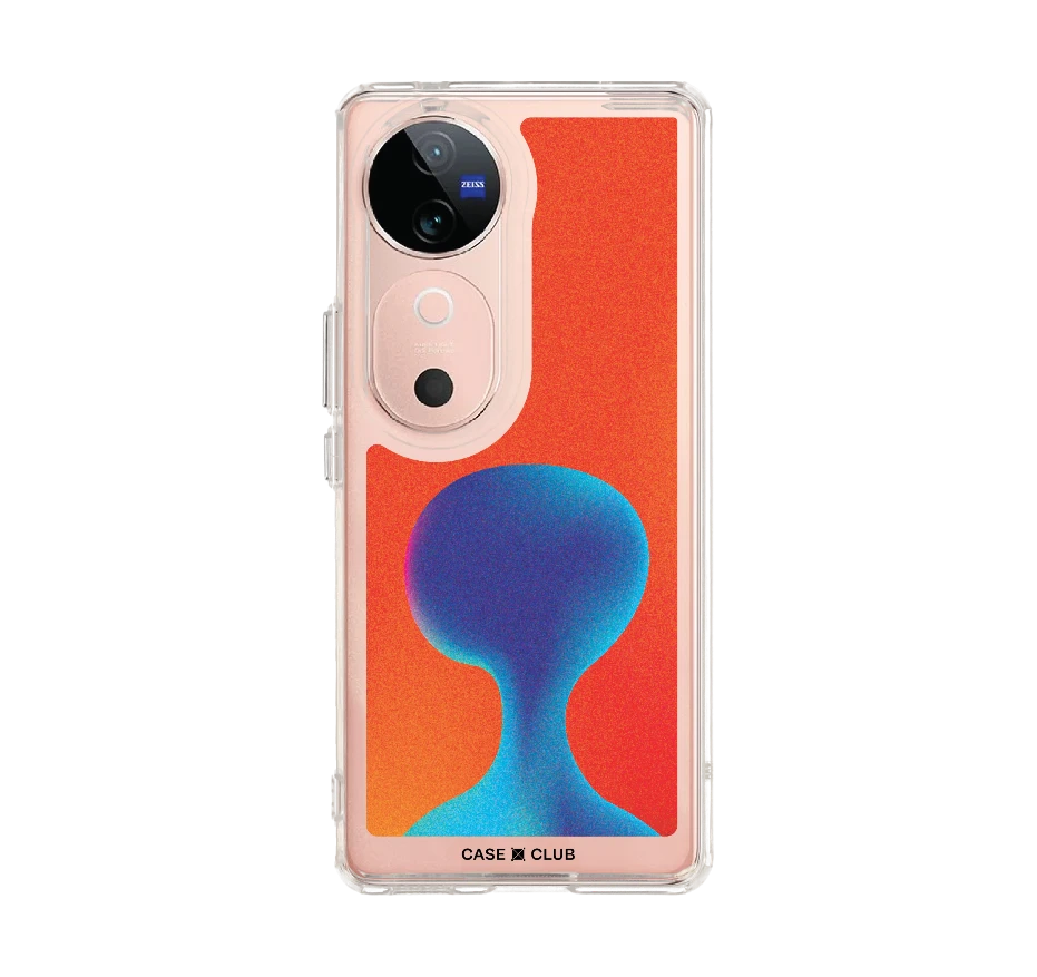 gradient alien silhouette