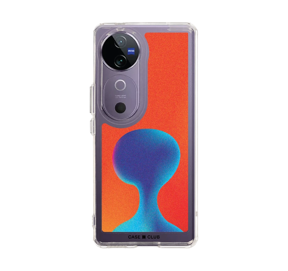 gradient alien silhouette