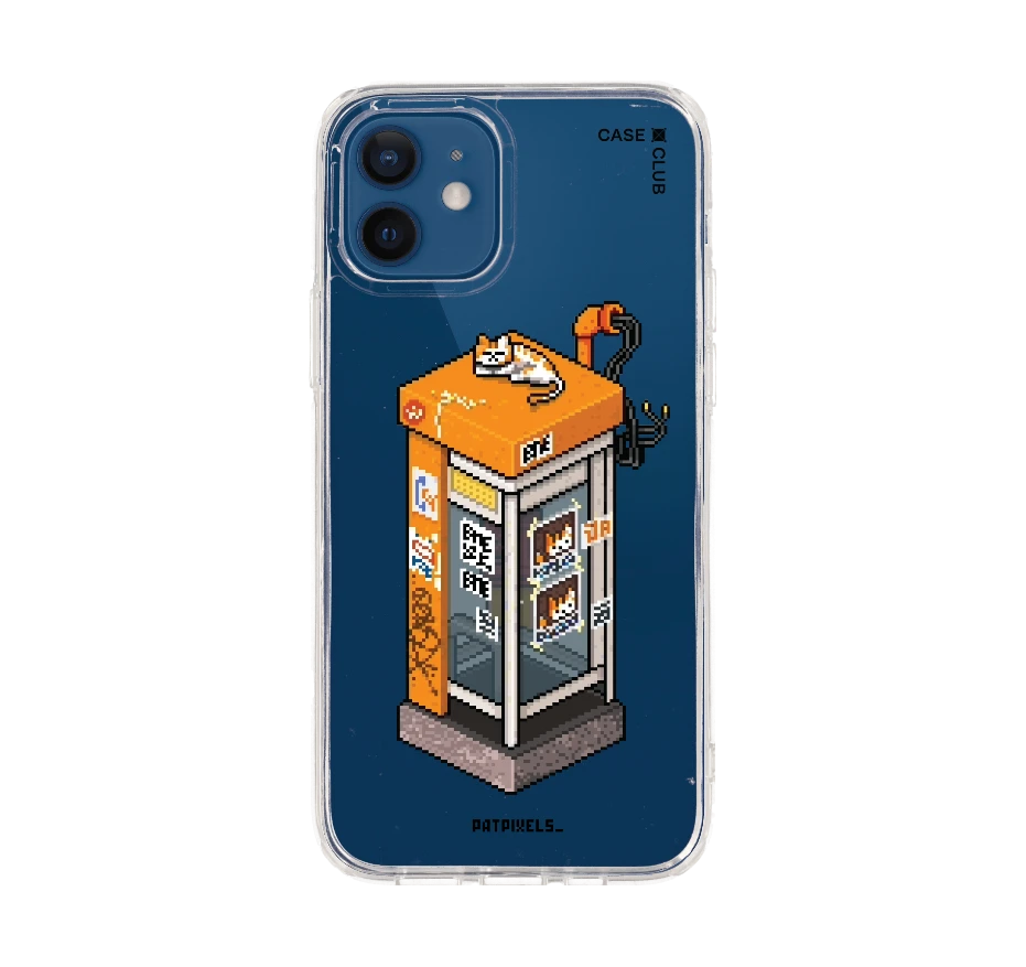 ตู้โทรศัพท์ retro pixel