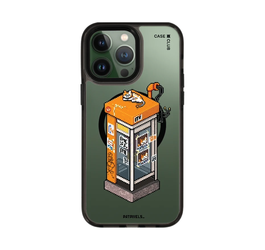 ตู้โทรศัพท์ retro pixel