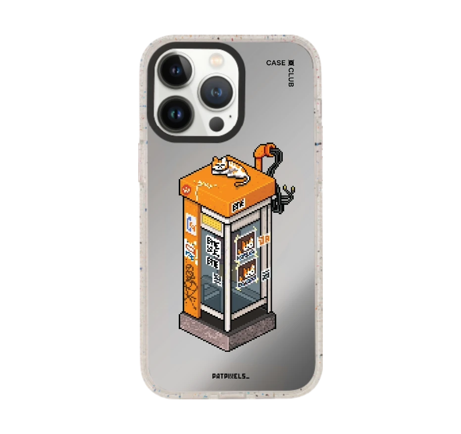 ตู้โทรศัพท์ retro pixel