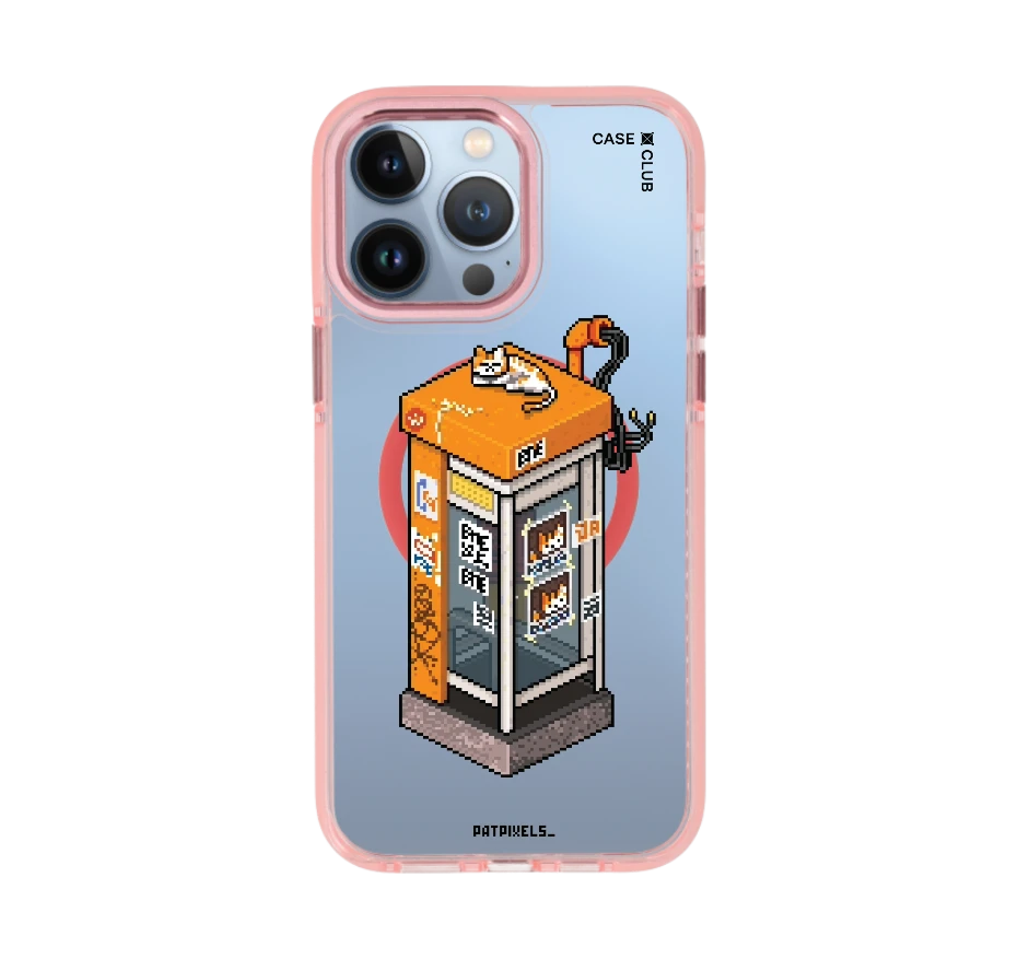 ตู้โทรศัพท์ retro pixel