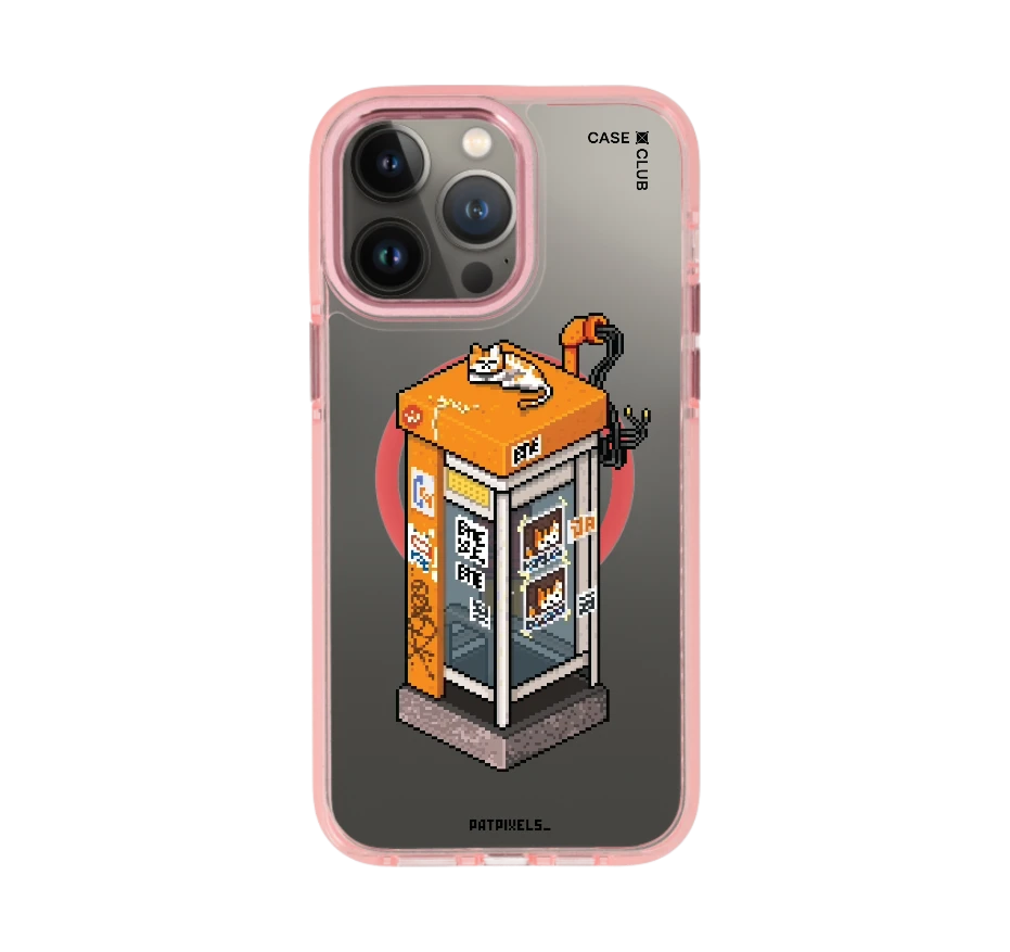 ตู้โทรศัพท์ retro pixel