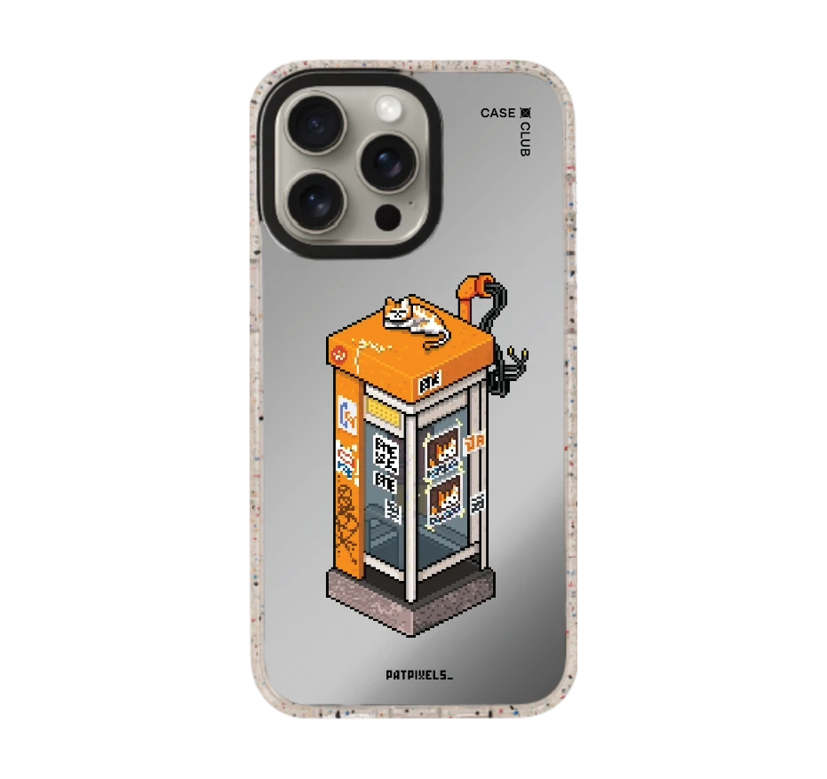 ตู้โทรศัพท์ retro pixel