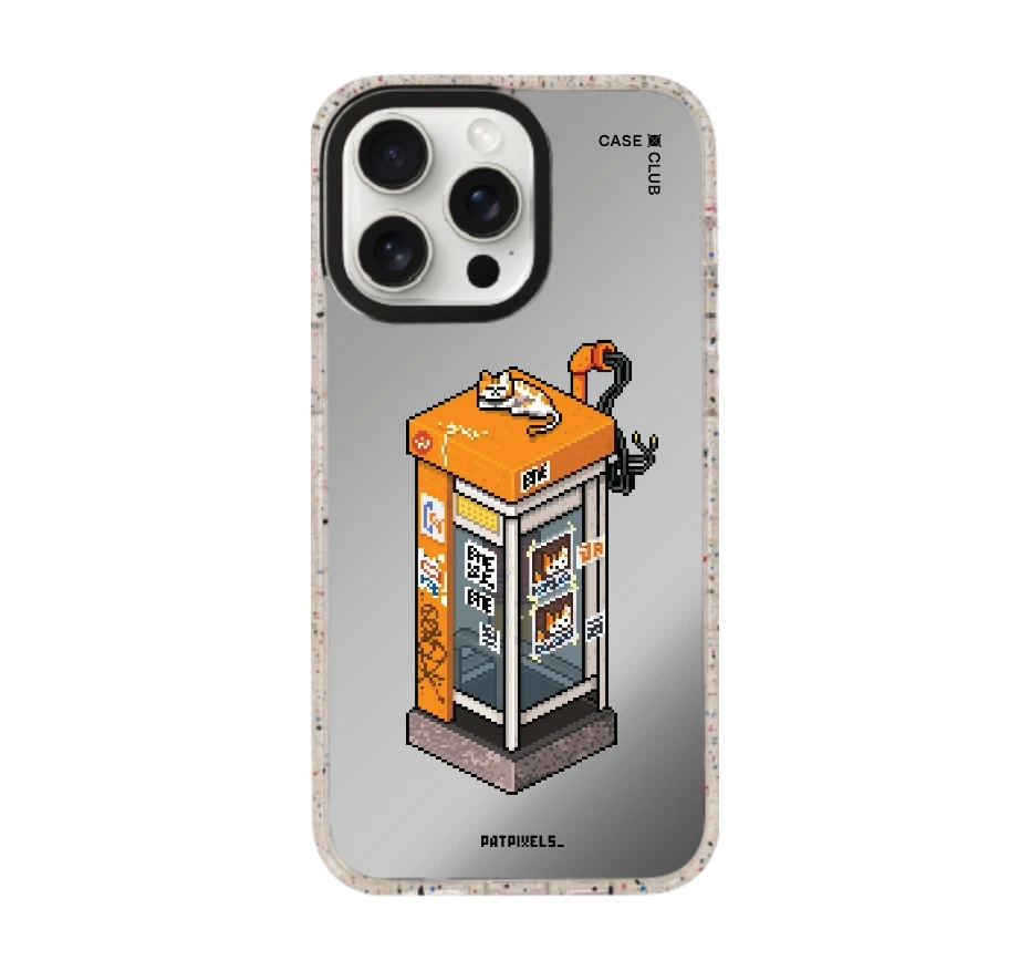 ตู้โทรศัพท์ retro pixel